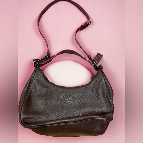 Coach Harley East Purple Snake Hobo Bag - Picture 1 of 12